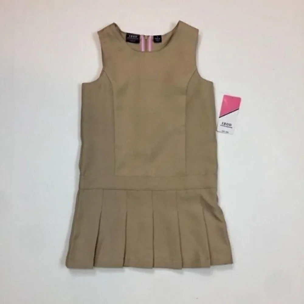 3 Pack IZOD Girls School Uniform Jumper Dresses